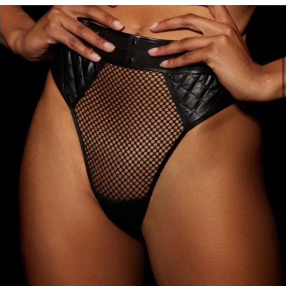 NWT Honey Birdette Serena Black Brief Size Small